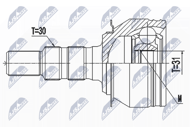 NTY NPZ-DW-032 Joint Kit, drive shaft