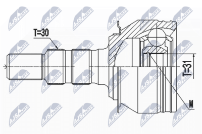 Joint Kit, drive shaft NTY NPZ-DW-032