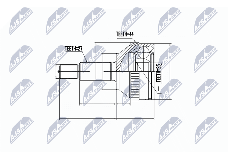 NTY NPZ-FR-008 Joint Kit, drive shaft