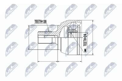 Joint Kit, drive shaft NTY NPZ-FR-015