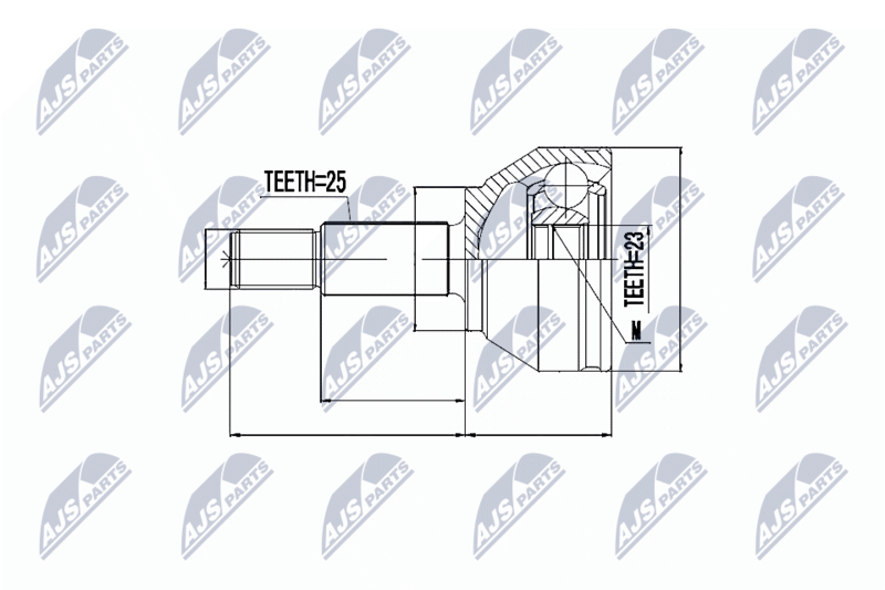 NTY NPZ-FR-019 Joint Kit, drive shaft