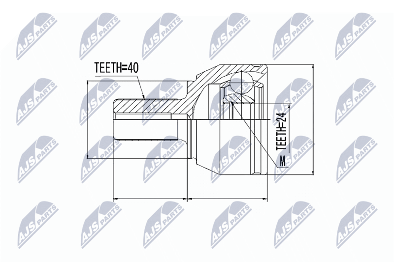 NTY NPZ-FR-021 Joint Kit, drive shaft