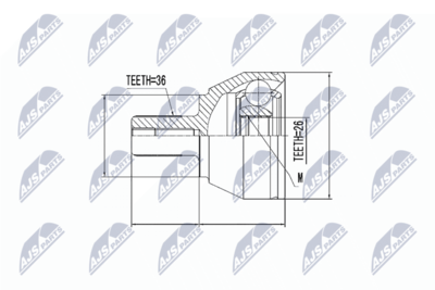 Joint Kit, drive shaft NTY NPZ-FR-027