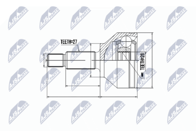 Joint Kit, drive shaft NTY NPZ-FR-030