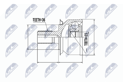 Joint Kit, drive shaft NTY NPZ-FR-031