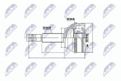 Joint Kit, drive shaft NTY NPZ-FR-032