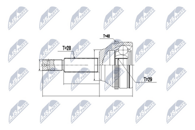 Joint Kit, drive shaft NTY NPZ-FR-033