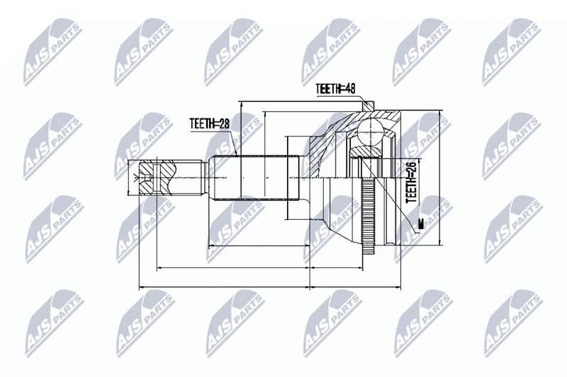 NTY NPZ-FR-037 Joint Kit, drive shaft