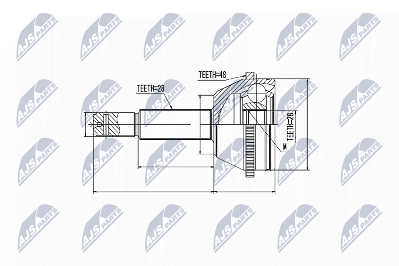NTY NPZ-FR-038 Joint Kit, drive shaft