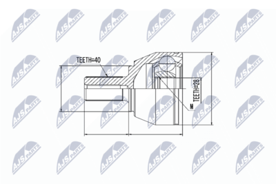 Joint Kit, drive shaft NTY NPZ-FR-039