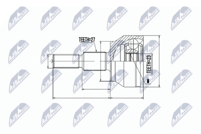 Joint Kit, drive shaft NTY NPZ-FR-049