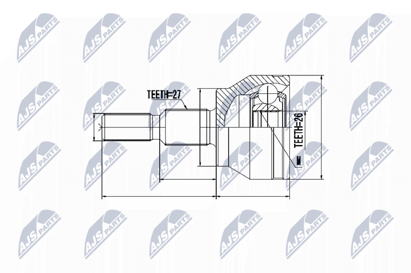 NTY NPZ-FR-050 Joint Kit, drive shaft