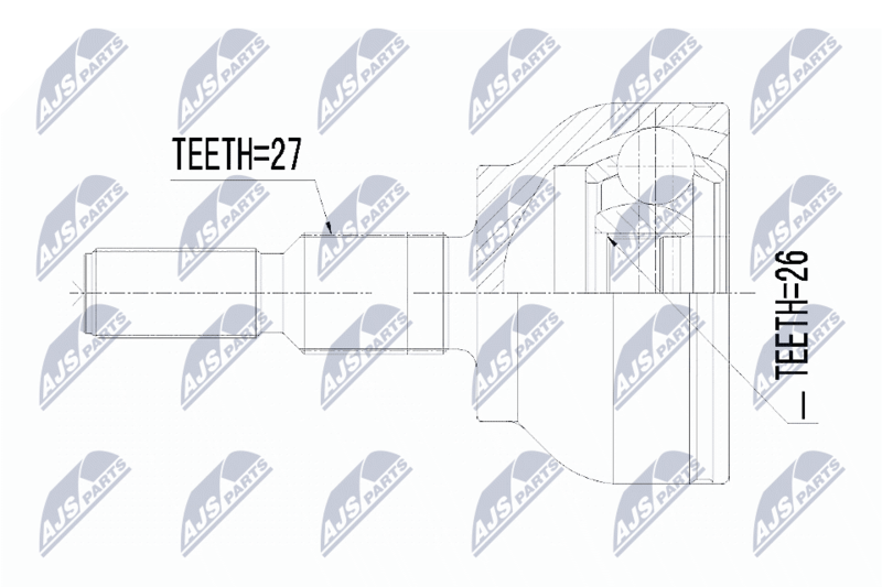 NTY NPZ-FR-054 Joint Kit, drive shaft