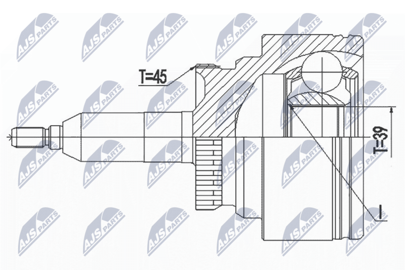 NTY NPZ-FR-055 Joint Kit, drive shaft