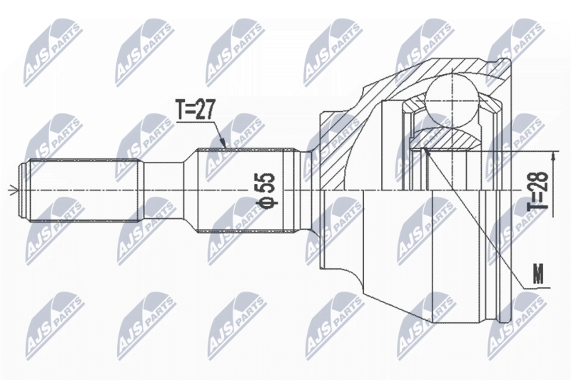 NTY NPZ-FR-056 Joint Kit, drive shaft