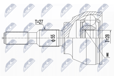 Joint Kit, drive shaft NTY NPZ-FR-056