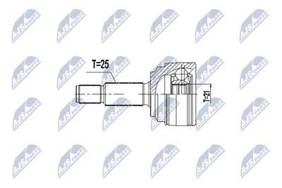 Joint Kit, drive shaft NTY NPZ-FR-059