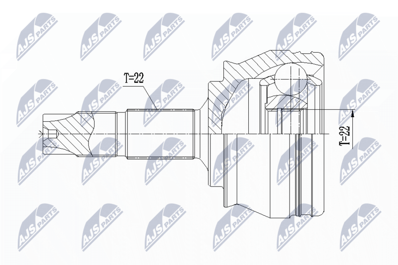 NTY NPZ-FT-001 Joint Kit, drive shaft