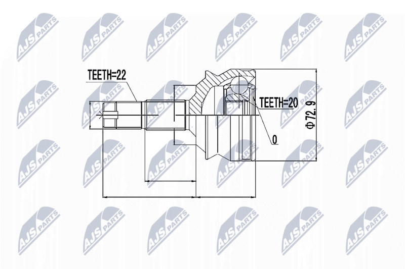 NTY NPZ-FT-002 Joint Kit, drive shaft