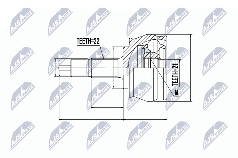 NTY NPZ-FT-023 Joint Kit, drive shaft
