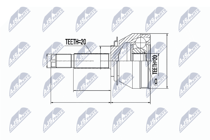 NTY NPZ-FT-025 Joint Kit, drive shaft