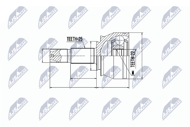 NTY NPZ-FT-032 Joint Kit, drive shaft