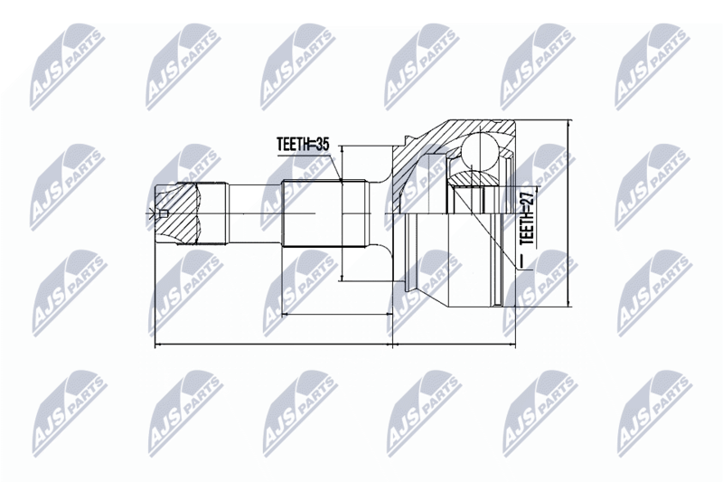 NTY NPZ-FT-037 Joint Kit, drive shaft