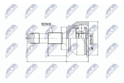 Joint Kit, drive shaft NTY NPZ-FT-038