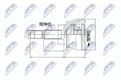 Joint Kit, drive shaft NTY NPZ-FT-044