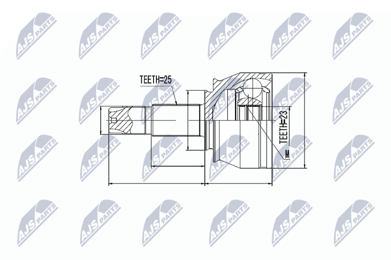 NTY NPZ-FT-053 Joint Kit, drive shaft