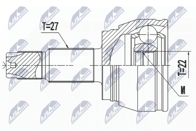 NTY NPZ-FT-057 Joint Kit, drive shaft