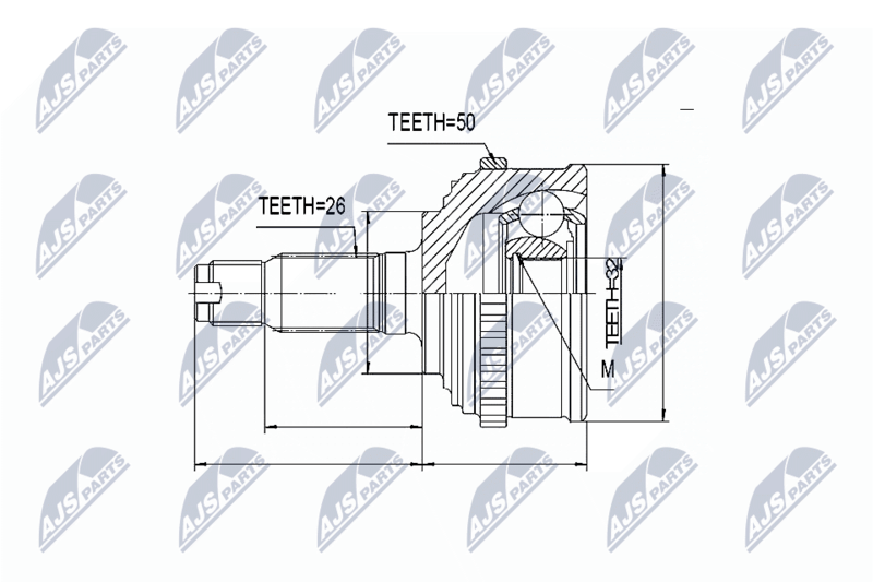 NTY NPZ-HD-031 Joint Kit, drive shaft