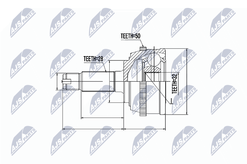 NTY NPZ-HD-032 Joint Kit, drive shaft