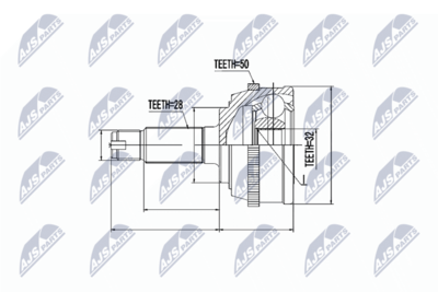 Joint Kit, drive shaft NTY NPZ-HD-032