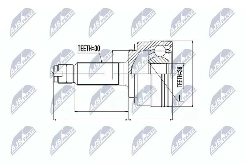 NTY NPZ-HD-040 Joint Kit, drive shaft