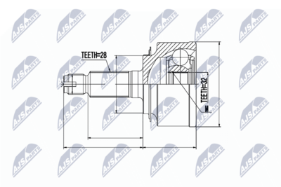 Joint Kit, drive shaft NTY NPZ-HD-044