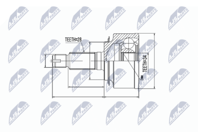 Joint Kit, drive shaft NTY NPZ-HD-051