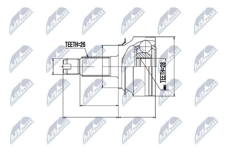 NTY NPZ-HD-055 Joint Kit, drive shaft