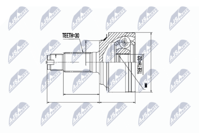 Joint Kit, drive shaft NTY NPZ-HD-058