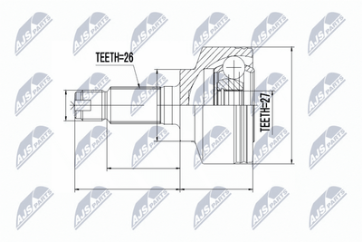 Joint Kit, drive shaft NTY NPZ-HD-063