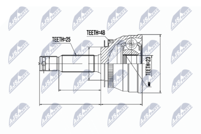 Joint Kit, drive shaft NTY NPZ-HY-503