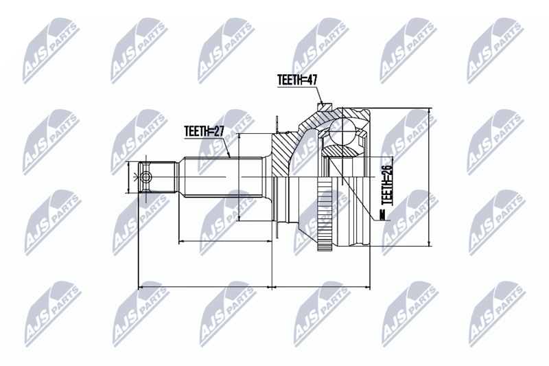 NTY NPZ-HY-505 Joint Kit, drive shaft