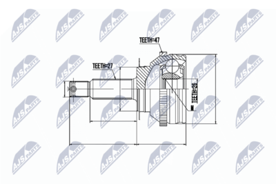 Joint Kit, drive shaft NTY NPZ-HY-505