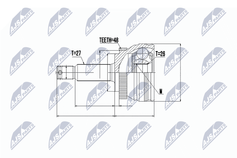 NTY NPZ-HY-506 Joint Kit, drive shaft