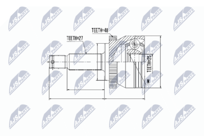 Joint Kit, drive shaft NTY NPZ-HY-508