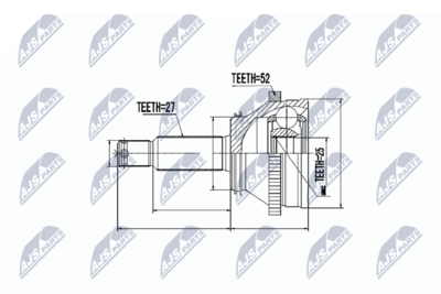 Joint Kit, drive shaft NTY NPZ-HY-514