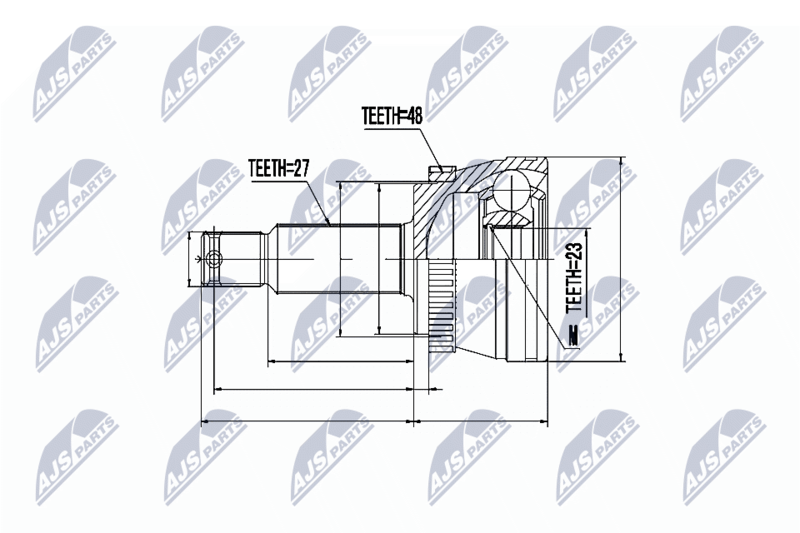 NTY NPZ-HY-528 Joint Kit, drive shaft