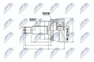 Joint Kit, drive shaft NTY NPZ-HY-528