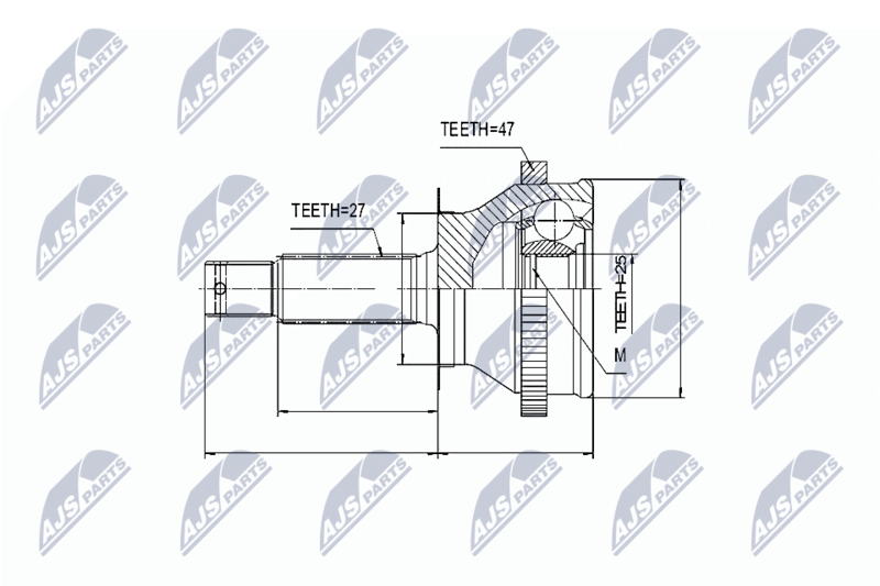 NTY NPZ-HY-535 Joint Kit, drive shaft