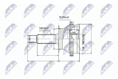 Joint Kit, drive shaft NTY NPZ-HY-535